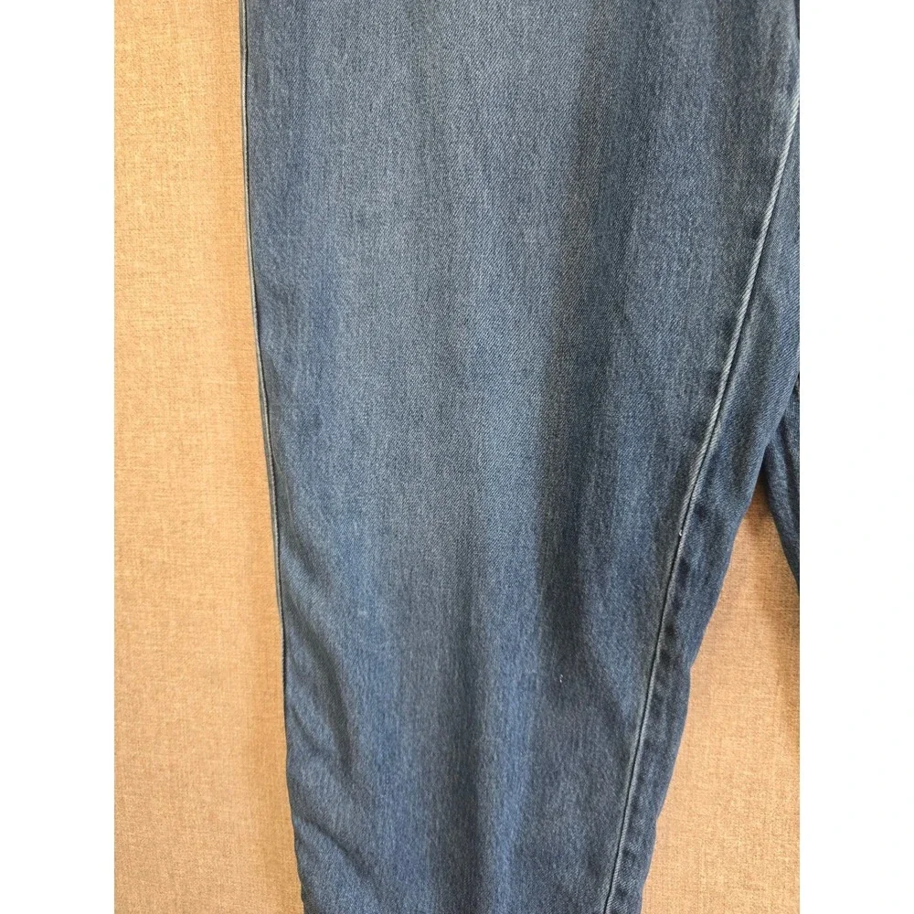 Talbots Summerweight Straight Leg Ankle Jean 14 Franklin Wash 100% Tencel Blue